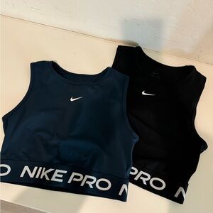 Nike Pro Black and Navy Sports Bras